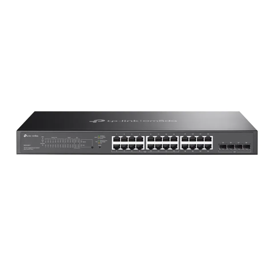 TP-Link SG2428LP Omada 28 x GLAN SWITCH 8x GLAN, 16x GLAN PoE+ Rozpočet 150W 4xS