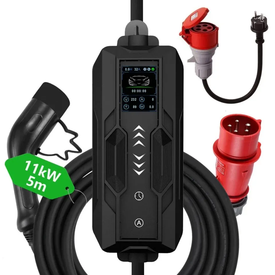 IMMAX NEO LITE cestovní nabíjecí stanice pro elektromobily EV/PHEV AC Type 2, 11kW, TUYA
