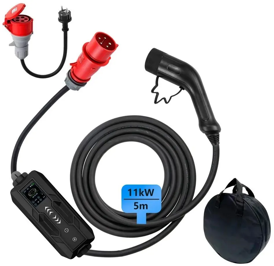 IMMAX NEO LITE cestovní nabíjecí stanice pro elektromobily EV/PHEV AC Type 2, 11kW, TUYA