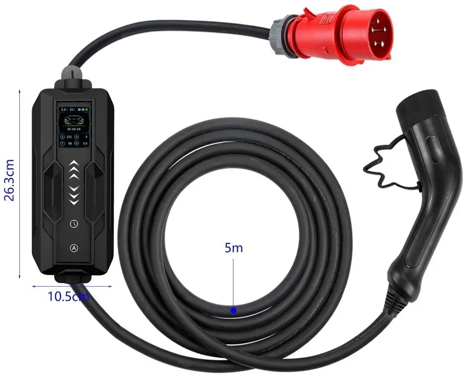 IMMAX NEO LITE cestovní nabíjecí stanice pro elektromobily EV/PHEV AC Type 2, 11kW, TUYA