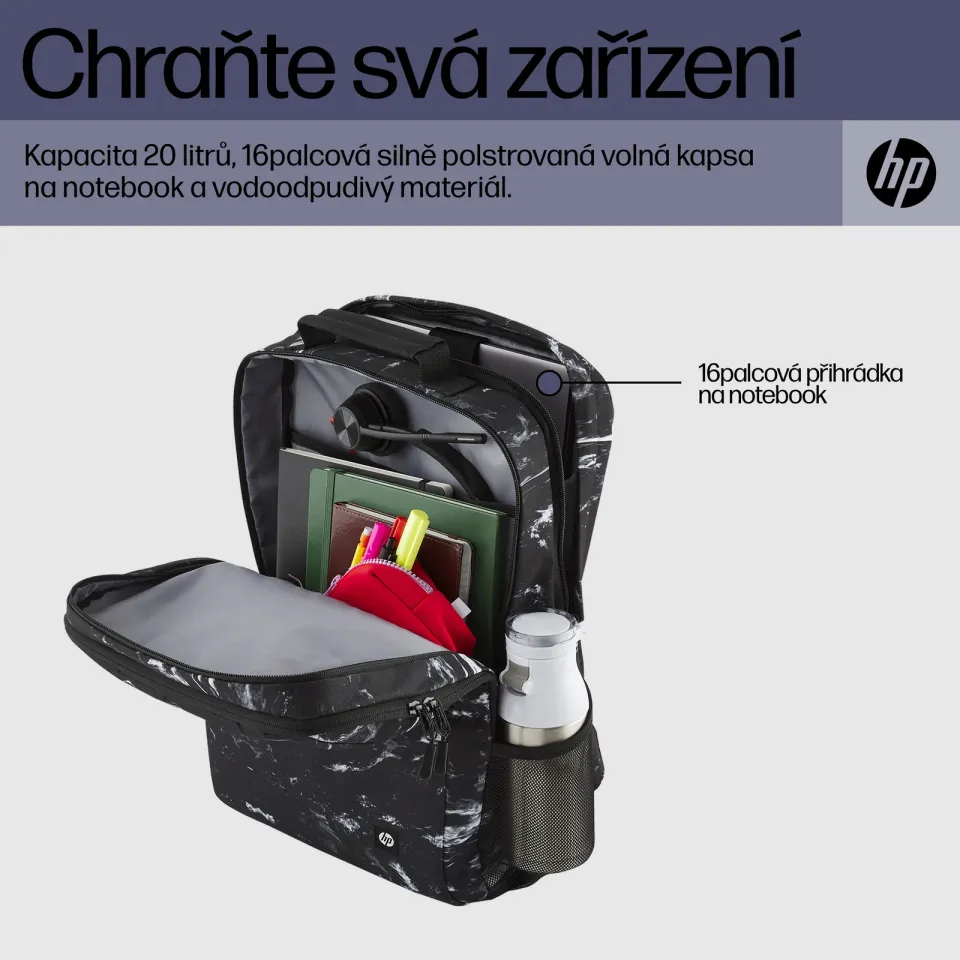 HP Campus XL Marble Stone Backpack - Batoh