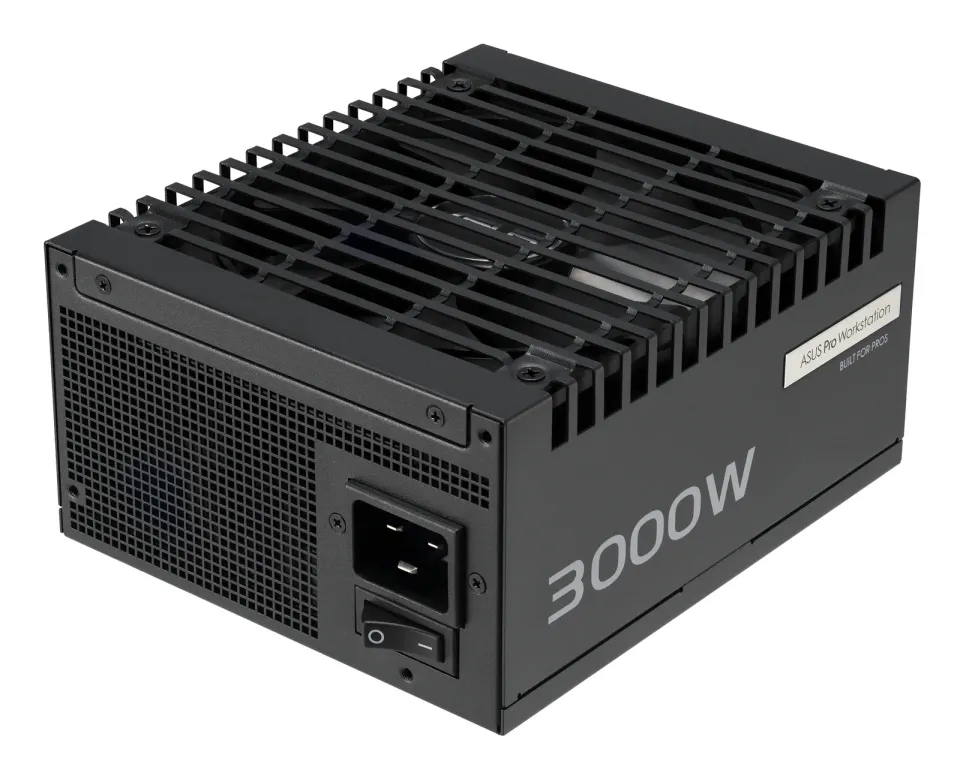 ASUS zdroj Pro WS 3000W Platinum, 140mm, Plně modulární, 80 Plus Platinum, ATX 3.1