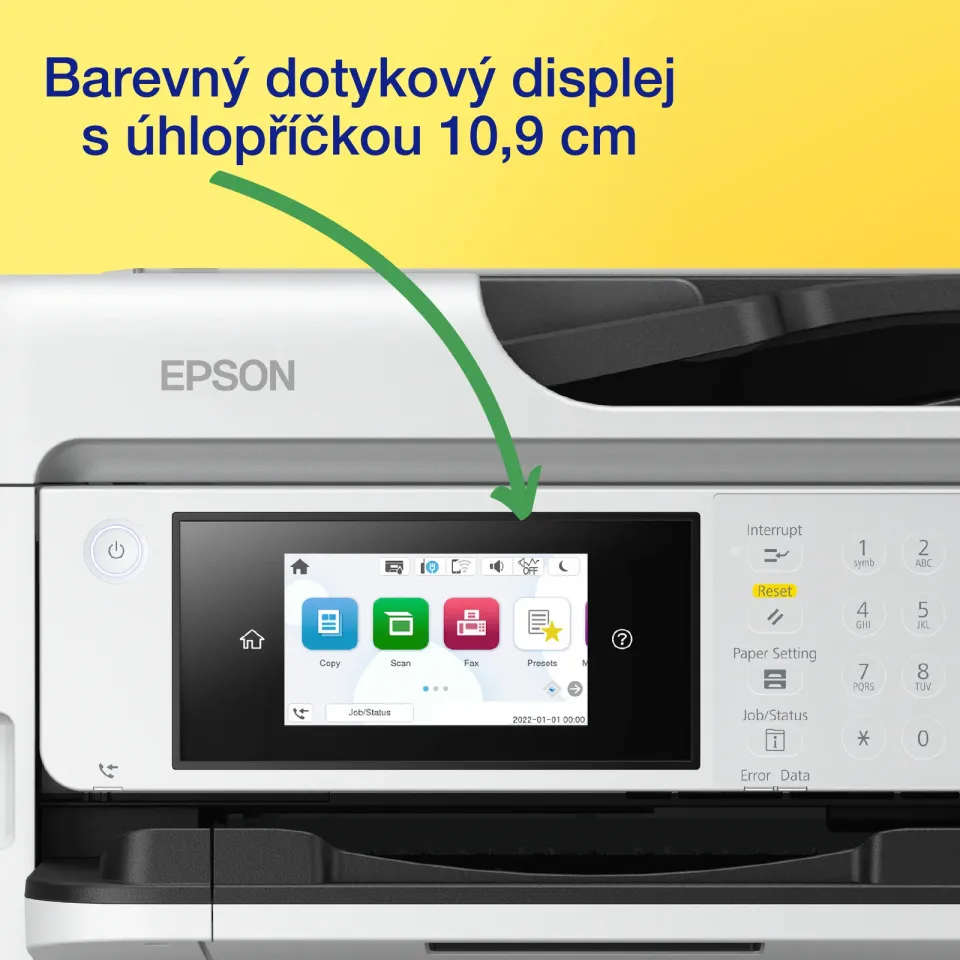 EPSON WorkForce Pro WF-C5890DWF - A4/34ppm/4ink/USB/LAN/Duplex/ADF/Fax/