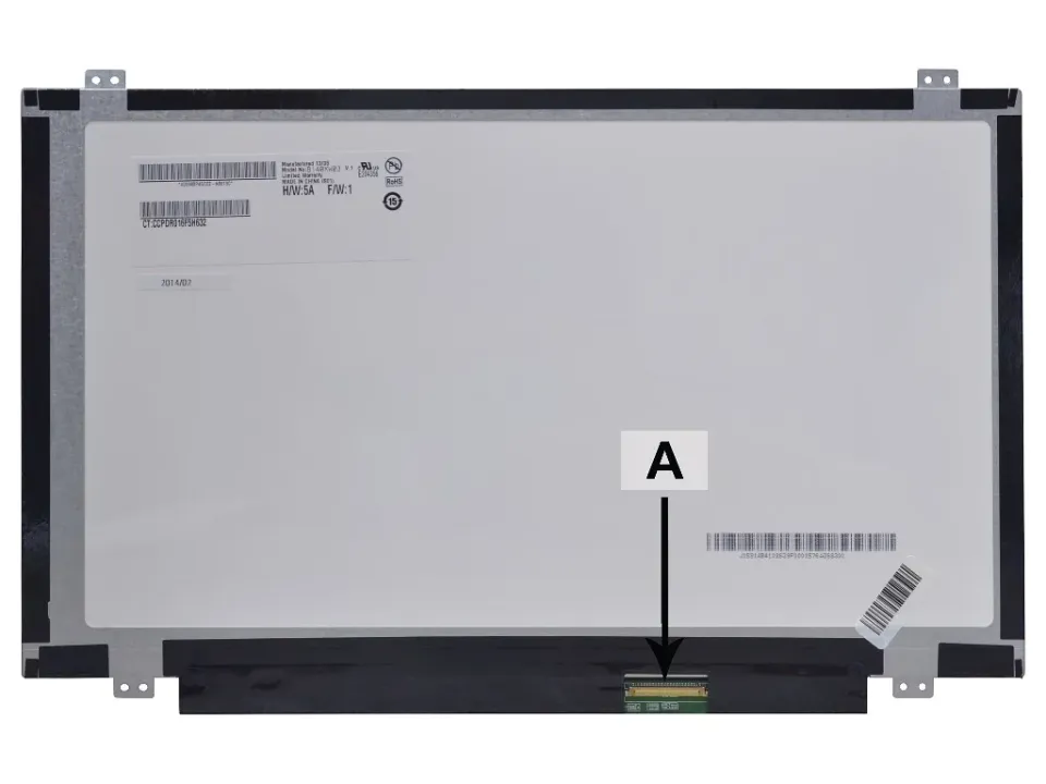 2-Power náhradní LCD panel pro notebook 14.0 WXGA HD 1366x768 LED matný 40pin