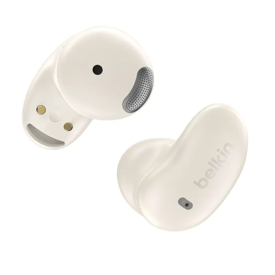 Belkin SOUNDFORM Anywhere - True Wireless Earbuds - bezdrátová sluchátka, krémov