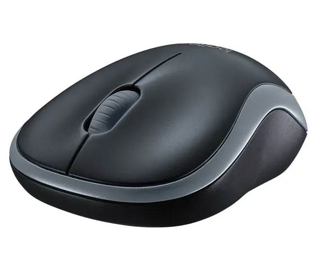 Logitech M185 nano/Kancelářská/Optická/1 000 DPI/Bezdrátová USB/Šedá