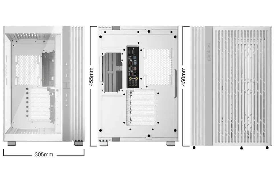 Be quiet! skříň LIGHT BASE 600DX / ATX / ARGB pásek / až 10 fan / 2xUSB / USB-C / panoramatická / bílá