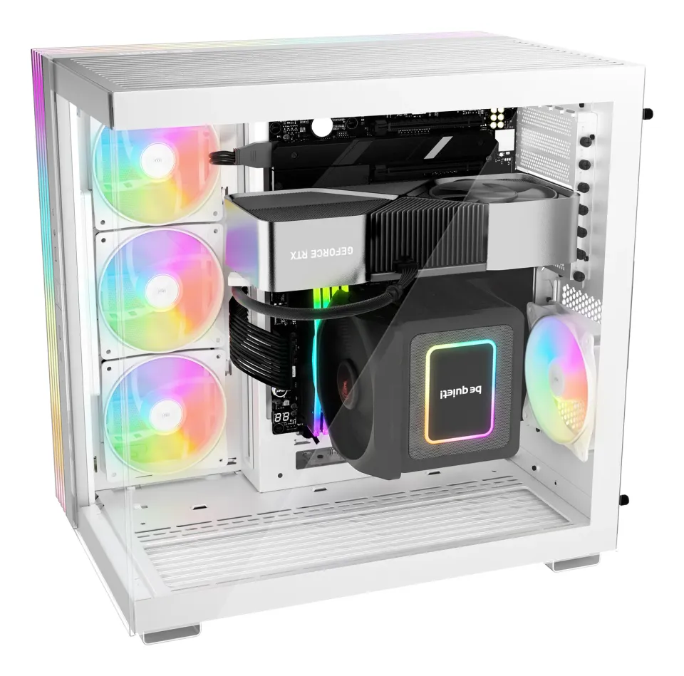 Be quiet! skříň LIGHT BASE 600DX / ATX / ARGB pásek / až 10 fan / 2xUSB / USB-C / panoramatická / bílá
