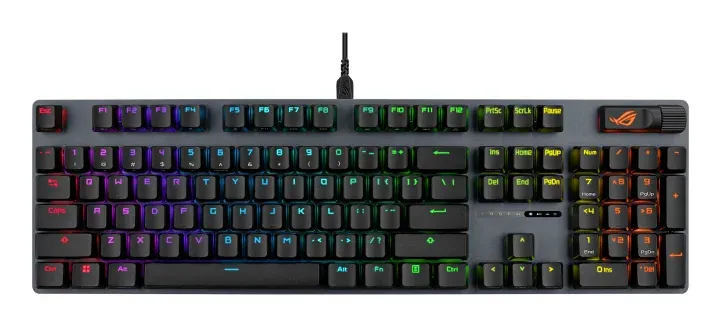 ASUS klávesnice ROG STRIX SCOPE II X, mechanická, drátová, ROG NX Snow V2, US