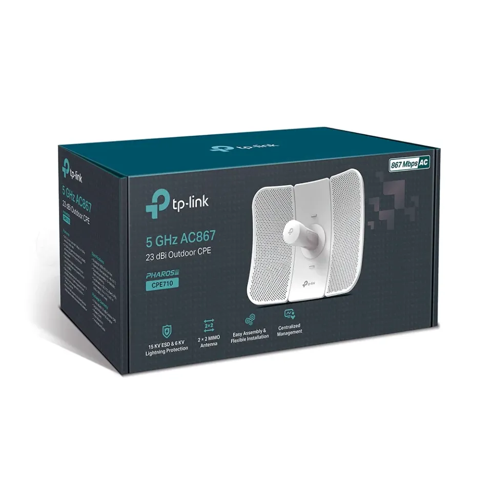 TP-LINK CPE710 Wifi 5GHz AC 867Mb/s 23dBi Outdoor CPE