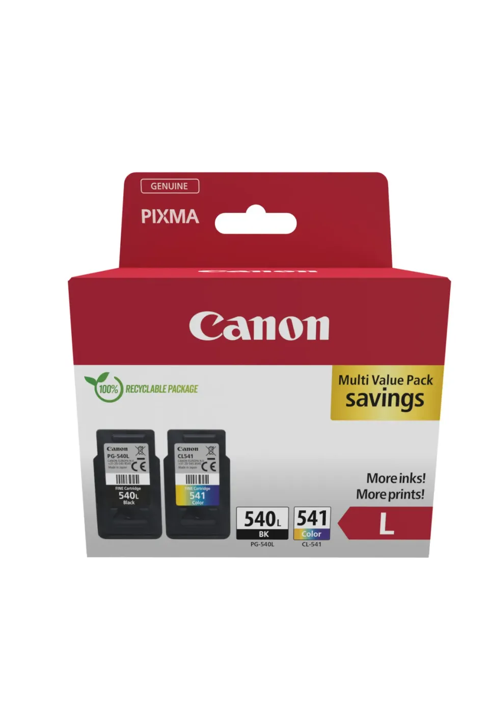 Canon cartridge PG-540L/CL-541XL PHOTO VALUE SEC / Black + Color / 11ml + 15ml