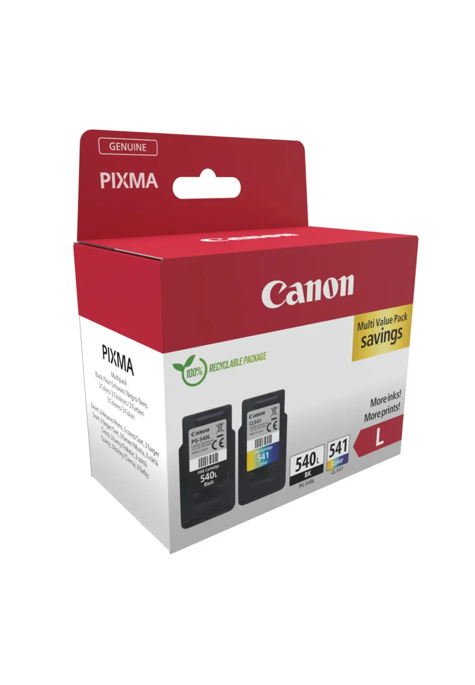Canon cartridge PG-540L/CL-541XL PHOTO VALUE SEC / Black + Color / 11ml + 15ml