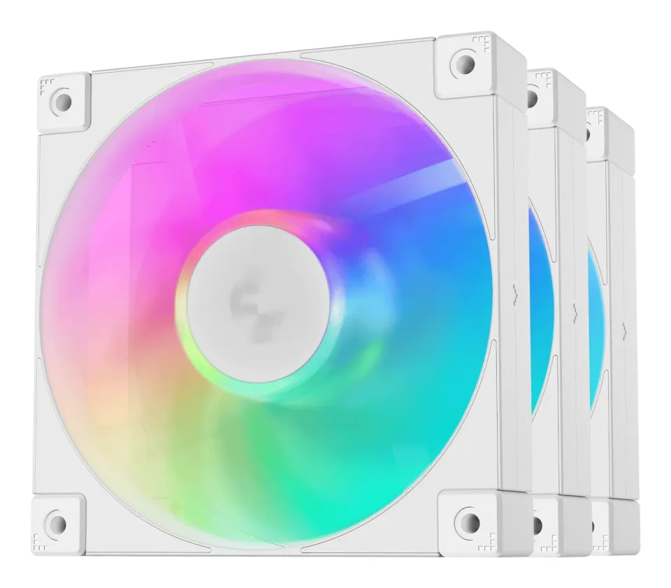 DEEPCOOL Ventilátor FD12 ARGB WH 3v1, 3x120mm, ARGB, bílá