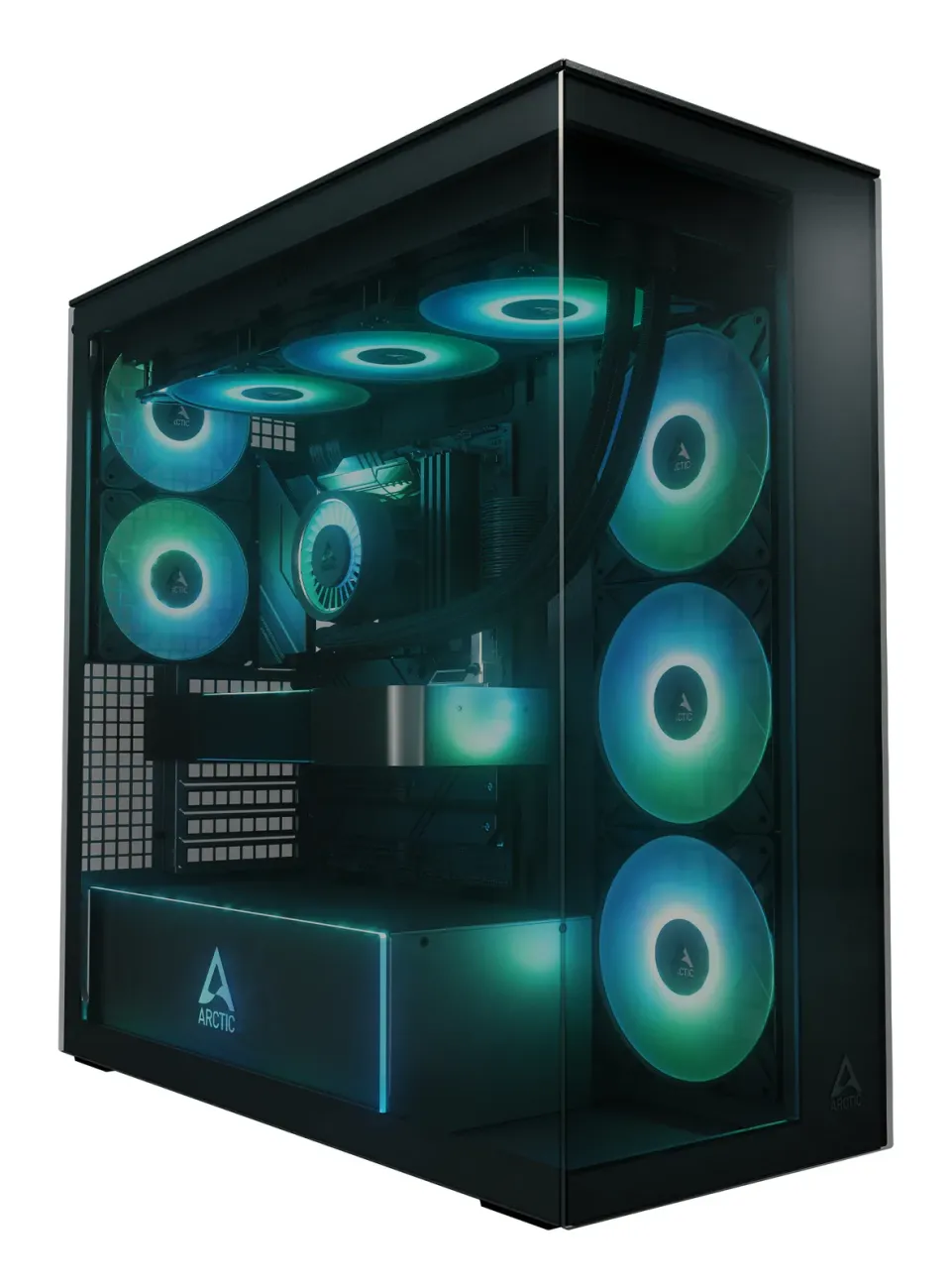 ARCTIC case Xtender Tower, tinted window, black