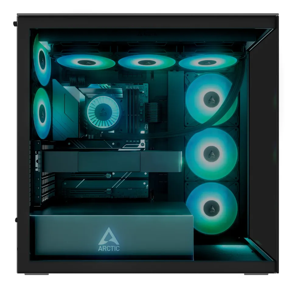ARCTIC case Xtender Tower, tinted window, black