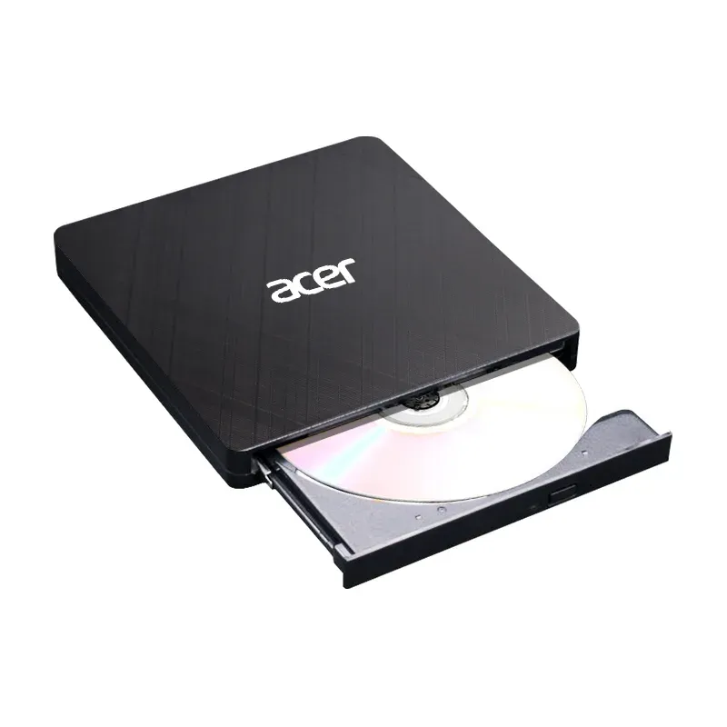 ACER Portable DVD Writer, USB 3.5 + Type-C 3.0, 140 x 142 x 17mm, burn speed CD-R: 24X CD-RW: 16X ,DVD-R,8X, DVD-RW 6X