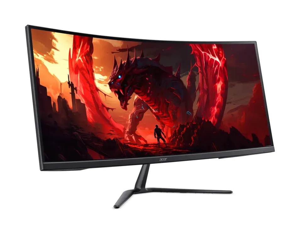 ACER LCD Nitro ED340CURW0bmiipx,86cm(34")Curved,3440x1440@240Hz,250cd/m2,178°/178°,1ms,HDMI,DP,repro,FreeSync,VESA,Black