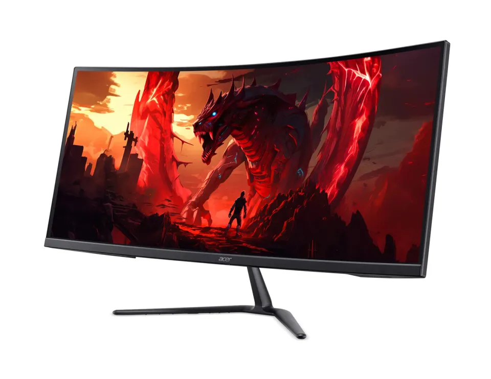 ACER LCD Nitro ED340CURW0bmiipx,86cm(34")Curved,3440x1440@240Hz,250cd/m2,178°/178°,1ms,HDMI,DP,repro,FreeSync,VESA,Black