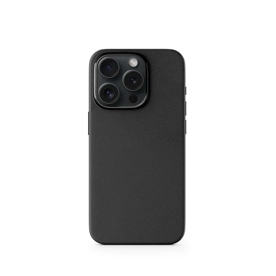Epico Mag+ kožený kryt iPhone 15 Pro Max - černá