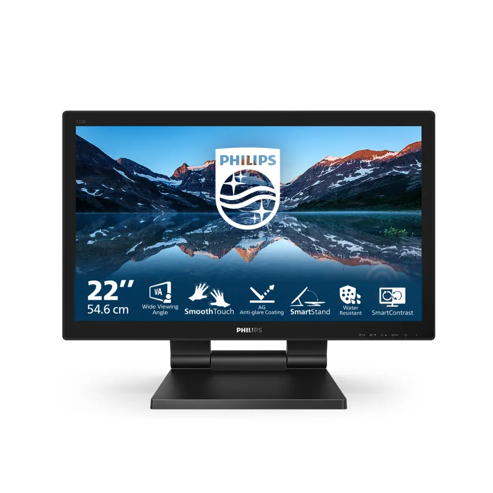 Philips LCD 162B9T 16" 16:9 TN Touch/1366x768@60Hz/20M:1/4ms/220 cd/VGA/DVI/HDMI
