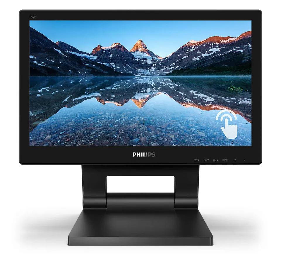 Philips LCD 162B9T 16" 16:9 TN Touch/1366x768@60Hz/20M:1/4ms/220 cd/VGA/DVI/HDMI