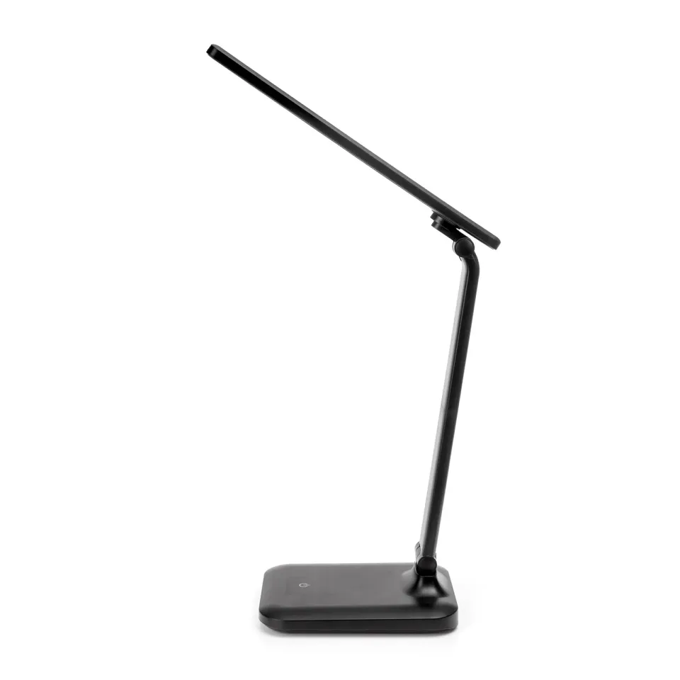Platinet PDL194B stolní LED lampa Remus 5W stmívatelná, dotykové ovládání, USB port, černá