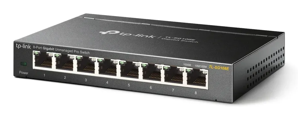 TP-LINK TL-SG108E GBit unmanaged switch, 8x 10/100/1000Mbps 8port, steel case, Green power