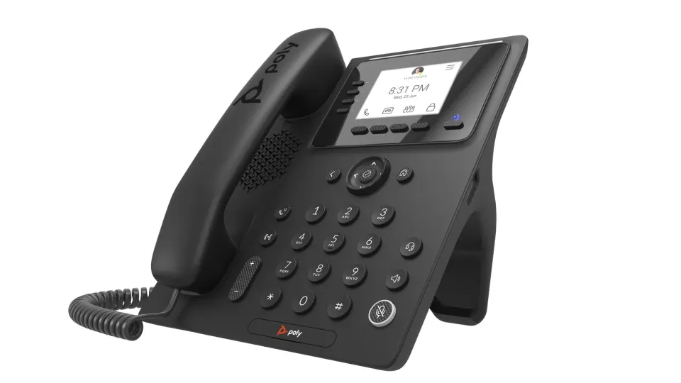 Poly CCX 350 firemní multimediální telefon, Microsoft Teams, PoE