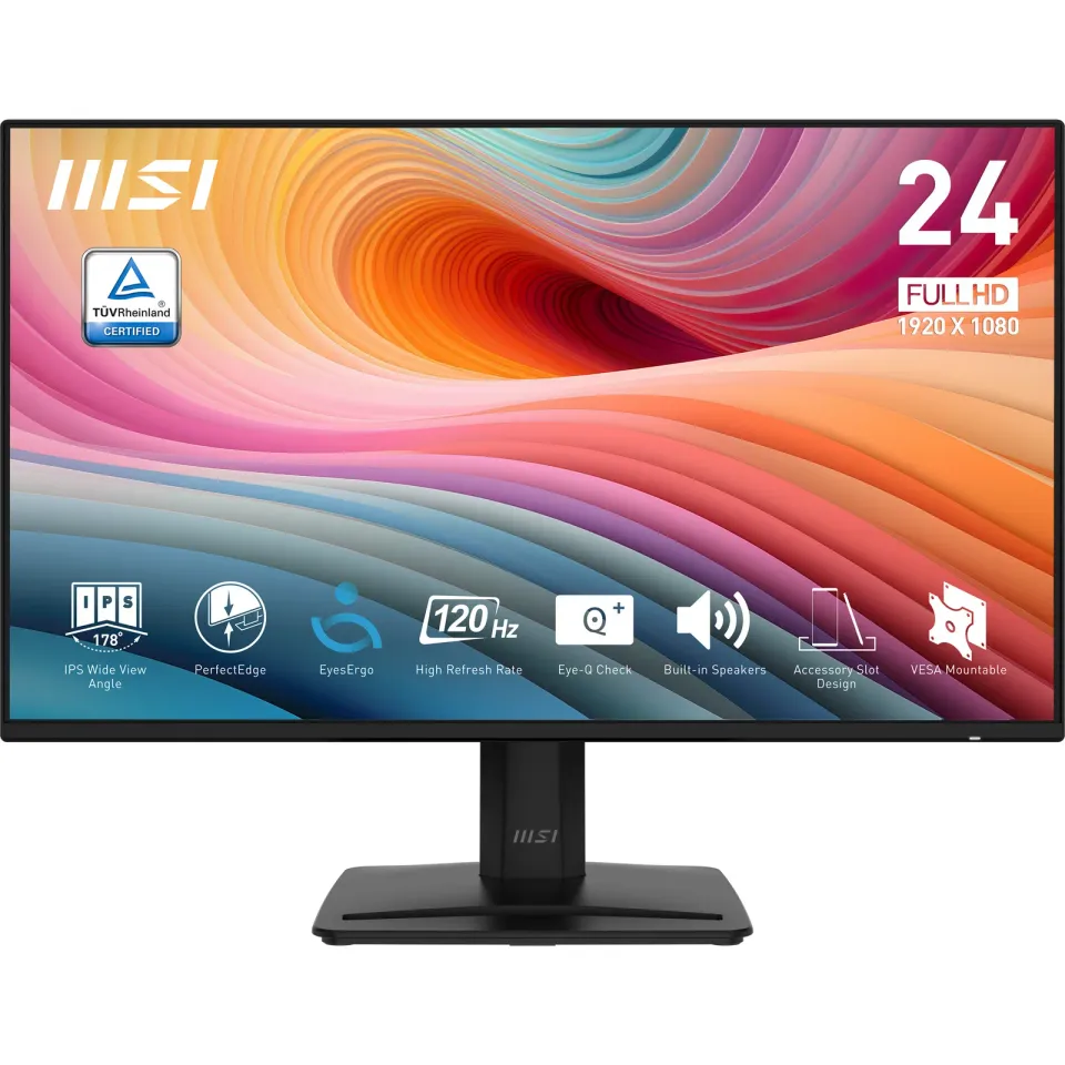 MSI Pro/MP242A E2/23,8"/IPS/FHD/120Hz/1ms/Černá/2R