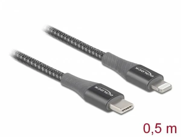 Delock Datový a nabíjecí kabel USB Type-C na Lightning pro iPhone, iPad a iPod š