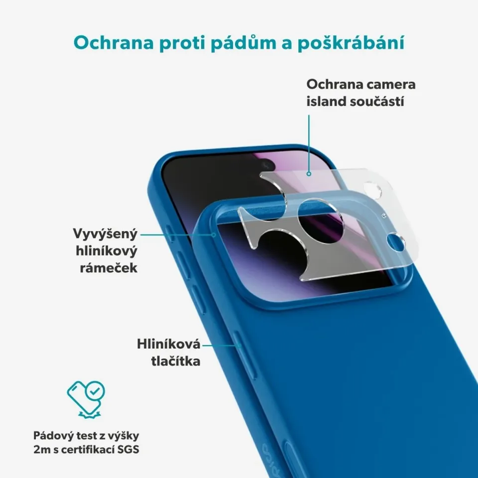 Epico Silicone Mag+ Case iPhone 17 Pro/18 Pro modrá