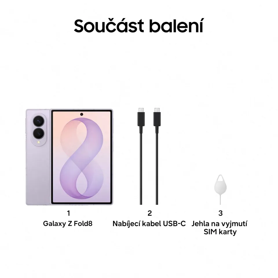 Samsung Galaxy Z Fold 8/12GB/256GB/Lavender