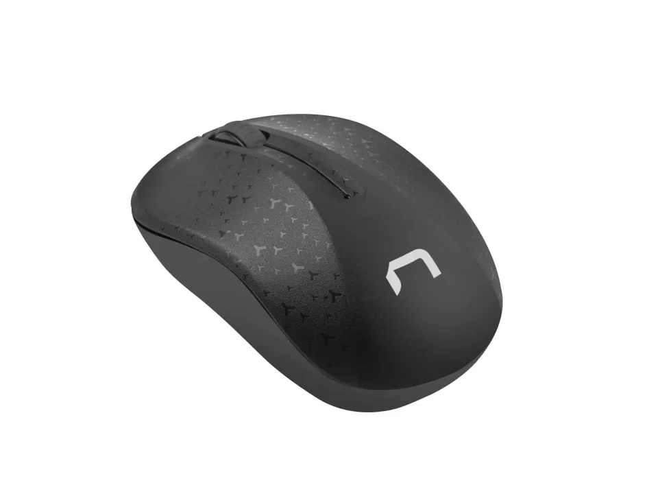 Natec optická myš TOUCAN/1600 DPI/Kancelářská/Optická/1 600 DPI/Bezdrátová USB/Černá