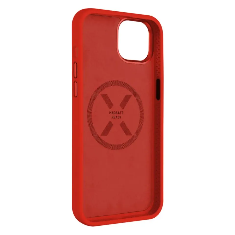 FIXED MagFlow Apple iPhone 15 Plus, červený