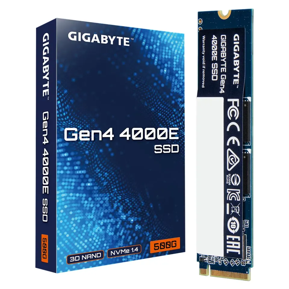 GIGABYTE SSD 500GB 4000E, PCIe Gen4x4, M.2 2280, (R:3600MB/s,W:3000MB/s)