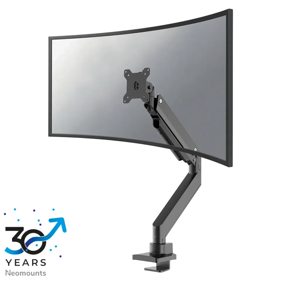 Neomounts Select NM-D775BLACKPLUS/Držák zakřiv. displeje/na stůl/10-49"/svorka/VESA 100X100/nosn. 10kg/plyn. píst/černý