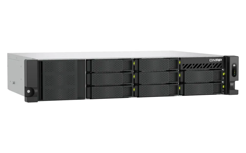 QNAP TS-h1073BXeU-RP-8G (Ryzen V1780B, ZFS, 8GB RAM, 8x SATA + 2x E1.S, 2x 2,5GbE, 2x 10GbE)