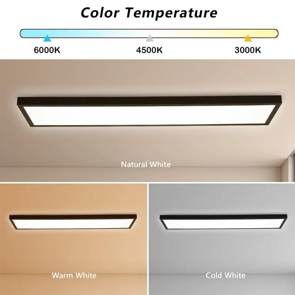 IMMAX NEO LITE FRAME SMART stropní svítidlo 120x30cm, IP44, CCT, s podporou BEACON, Wi-Fi, TUYA, černé