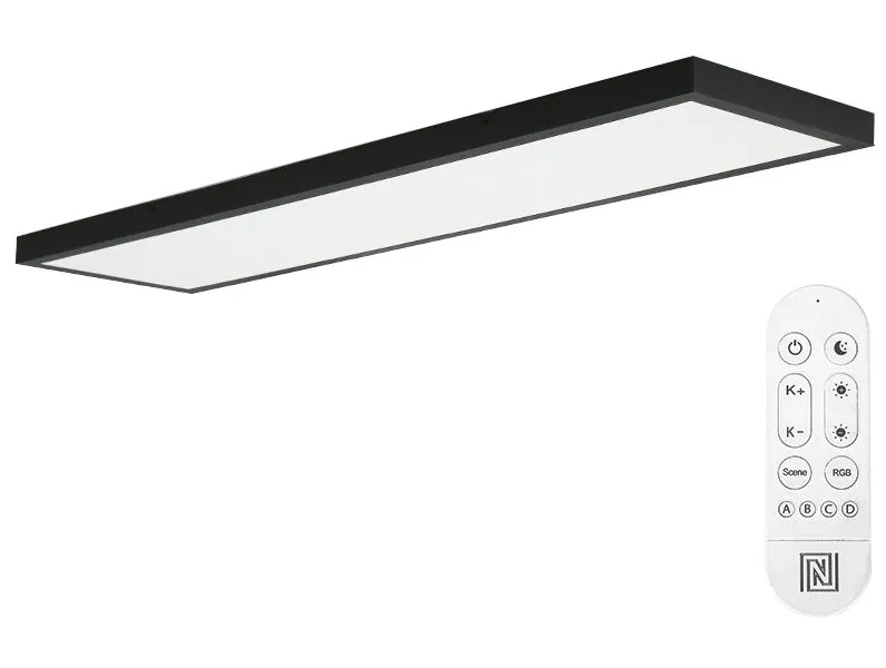IMMAX NEO LITE FRAME SMART stropní svítidlo 120x30cm, IP44, CCT, s podporou BEACON, Wi-Fi, TUYA, černé