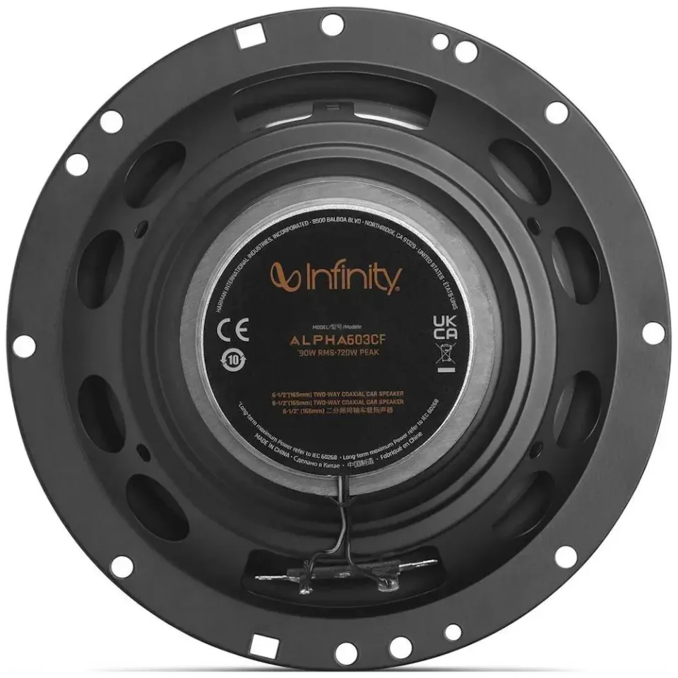 Infinity Alpha 603CF / 2pásmové reproduktory 165mm, 90/720W, 90dB, 60Hz–20kHz, 4ohm