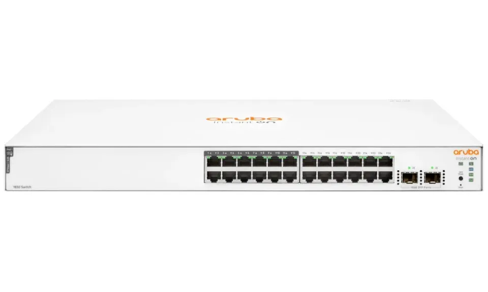 HPE Networking Instant On Switch 24p 1830 (12x10/100/1000 CL4PoE195W 12x10/100/1000 2pSFP) JL813A