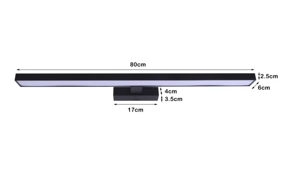 IMMAX NEO PINNA SMART nástěnné svítidlo 80cm 34W 2378lm černé Zigbee 3.0, TUYA