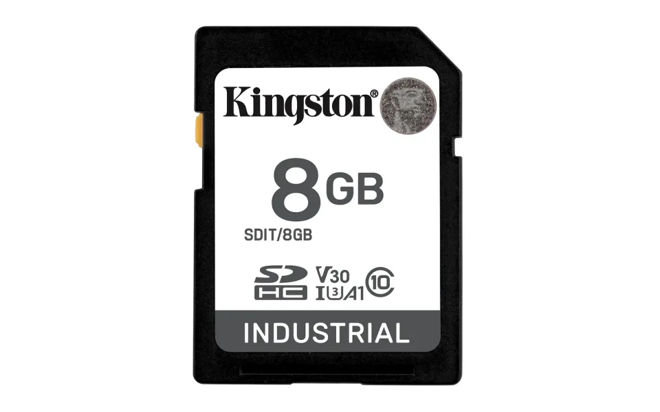 KINGSTON 8GB SDHC Industrial -40C to 85C C10 UHS-I U3 V30 A1 pSLC
