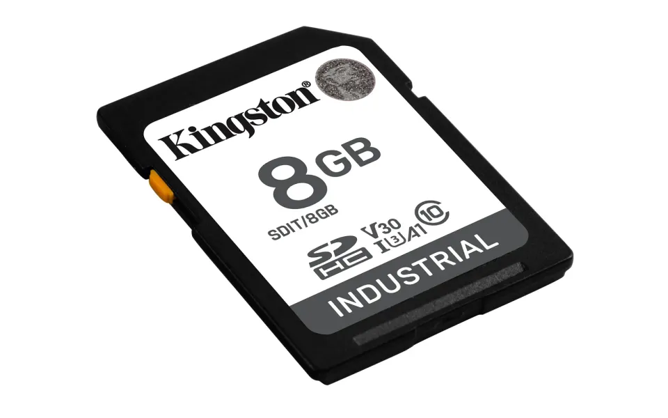 KINGSTON 8GB SDHC Industrial -40C to 85C C10 UHS-I U3 V30 A1 pSLC
