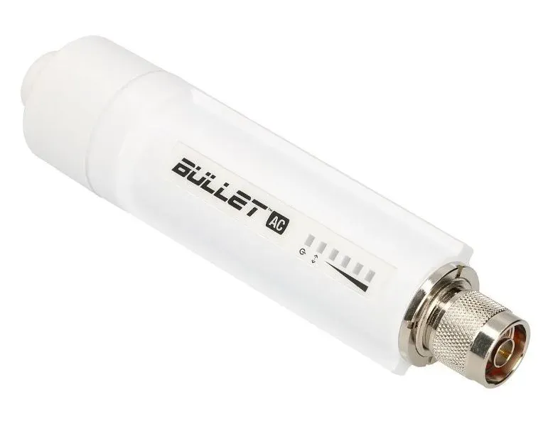 Ubiquiti Bullet AC - PtP/PtMP, 2.4GHz/5GHz, airMAX AC, N-type Male, 1x GbE, PoE 24V