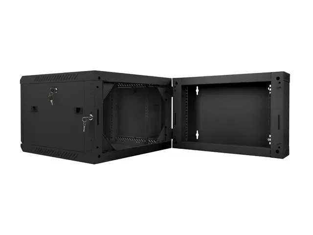 LANBERG RACKOVÁ SKŘÍŇ 19" DVOUDÍLNÁ NÁSTĚNNÁ 6U/600X600 (FLAT PACK) ČERNÁ