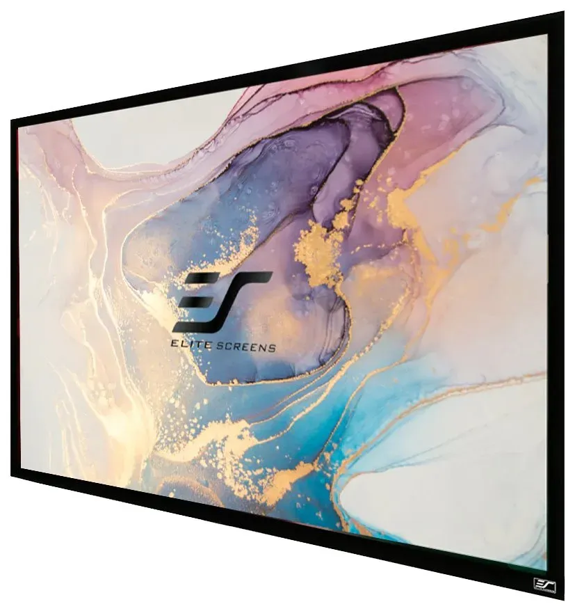 ELITE SCREENS plátno v pevném rámu 135" (342,9cm)/ 16:9/ 168×299cm/ gain 1.1/ rám černý 6cm