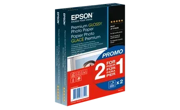 EPSON paper 10x15 - 255g/m2 - 2x40sheets - photo premium glossy (2 for 1 PROMO)