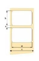 OEM termoetikety 100mm x 50mm, cena za 500ks (BPA free)