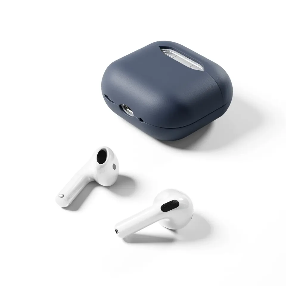 Epico kožené pouzdro pro AirPods 4/4 s ANC - modrá